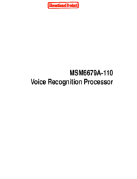 Datasheet MSM6650 manufacturer OKI